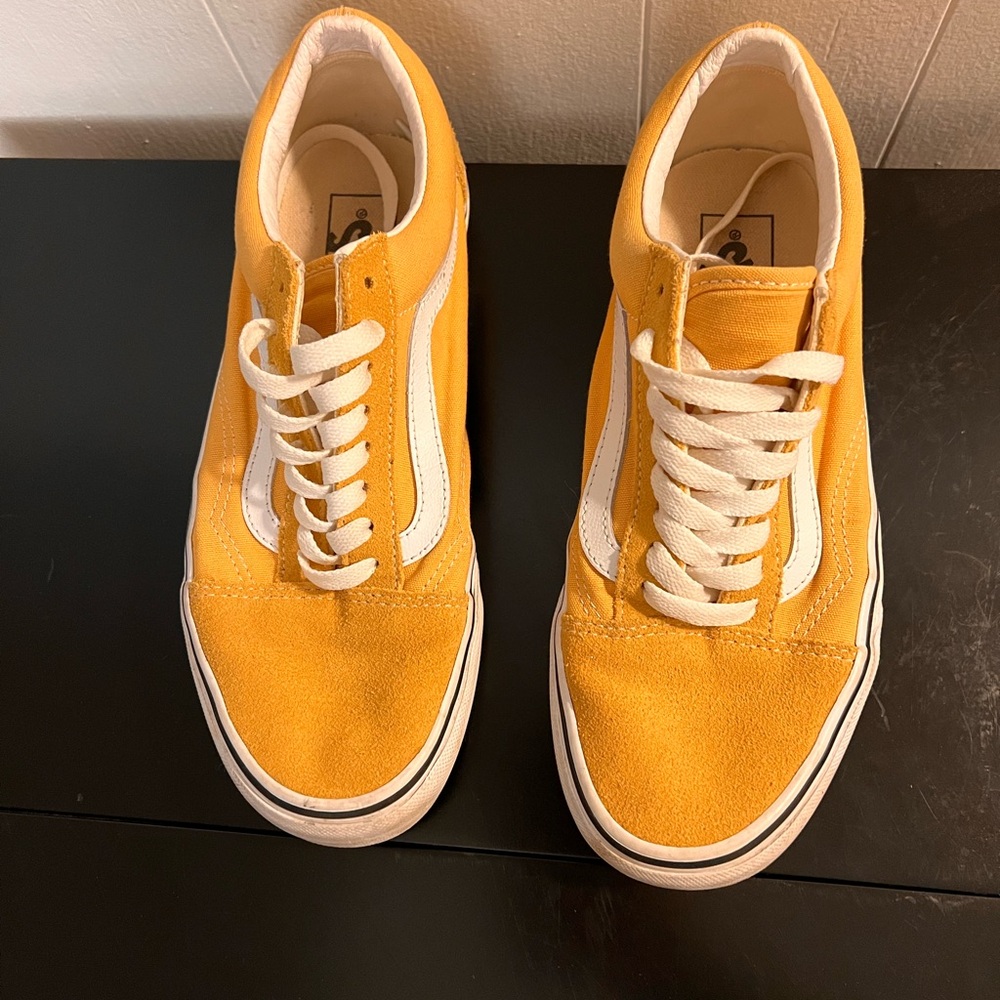 Old School Yellow Vans Sneakers - Picture 2 of 4